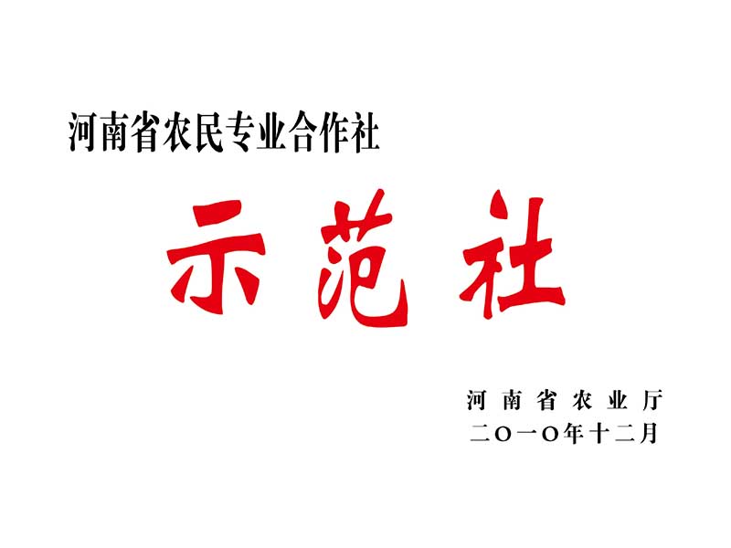 河南省農民**合作社示范社
